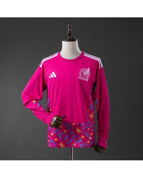 Mexikanisches Torwart-Fußballtrikot mit langen Ärmeln 2526