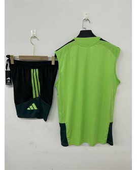 Mexiko Trainingsoutfit 2627 - Grün (ärmelloses Top + Shorts)