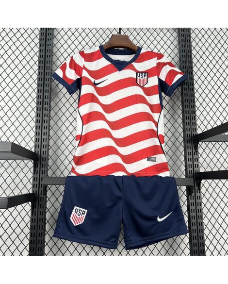 USA WM-Heimtrikot-Set 2026 (Trikot + Shorts) - Kind