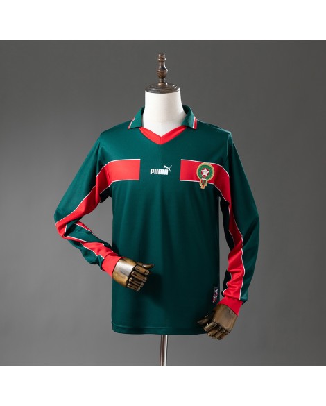 Marokko 1998 Retro-Heimtrikot – langärmlig