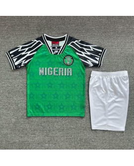 Nigeria 94/95 Retro-Heimtrikot-Set - Kind