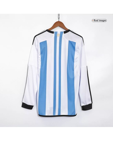 Argentinien Heimtrikot 2022 – Langarm-WM – DREI STERNE