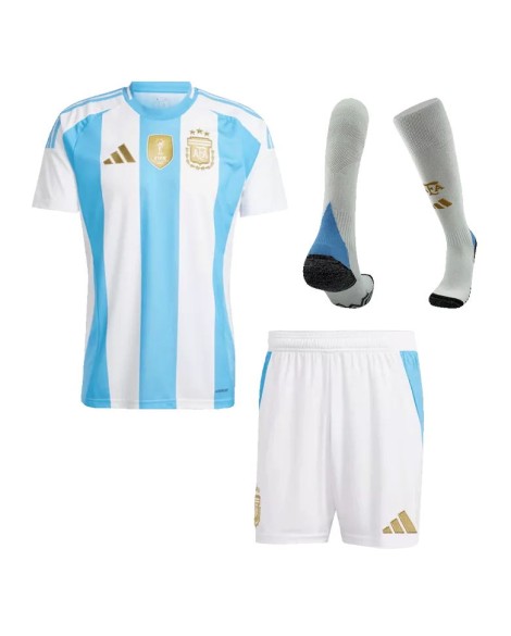 Argentinien Heimtrikot Copa America 2024 (Trikot+Shorts+Socken)