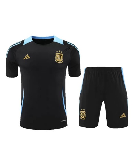 Argentinien Copa America 2024 Trainingstrikot vor dem Spiel (Trikot + Shorts)