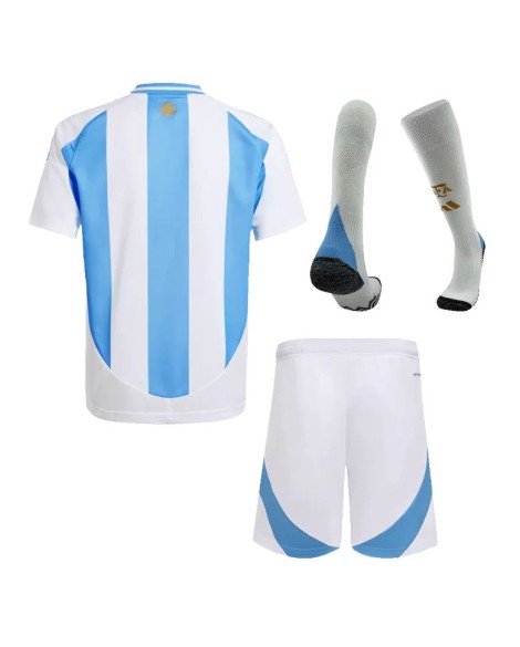 Argentinien Home Copa America 2024 Kindertrikot (Trikot + Shorts + Socken)