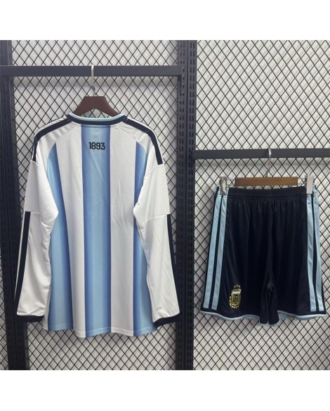 Argentinien 2026 Heimtrikot-Set (Langarmtrikot + Shorts)