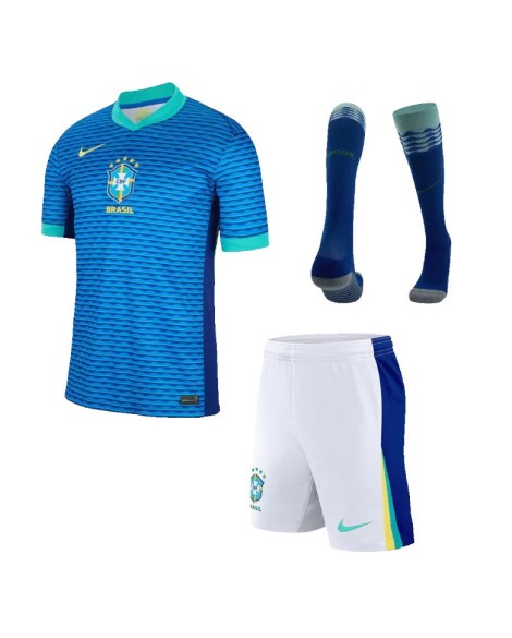 Brasilien Auswärtstrikot 2024 (Trikot+Shorts+Socken)