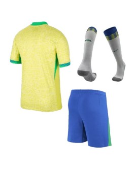 Brasilien Heimtrikot Copa America 2024 (Trikot+Shorts+Socken)