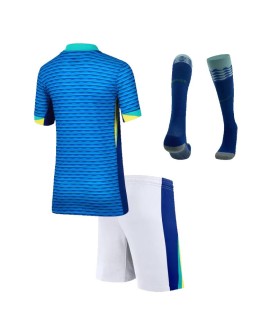 Brasilien Away Copa America 2024 Kindertrikot (Trikot + Shorts + Socken)