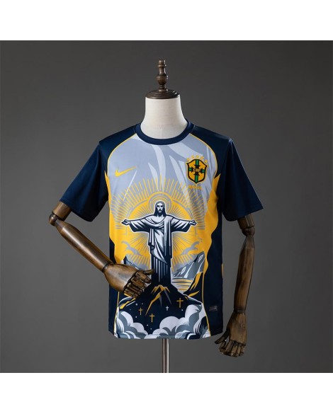 Brazil Gelbes Trikot mit der Aufschrift „Christus der Erlöser“ für die Weltmeisterschaft 2026