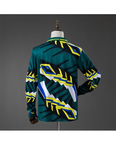 Brasilien Retro Langarm-Torwarttrikot Saison 96/97