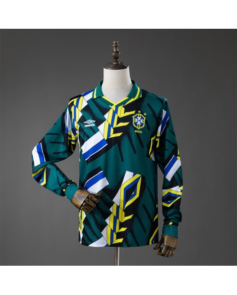Brasilien Retro Langarm-Torwarttrikot Saison 96/97