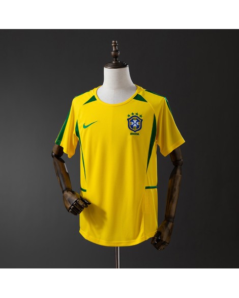Brasilien Home Retro-Trikot 2002/03