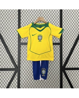 Brasilien 2004 Heimtrikot Retro - Kind