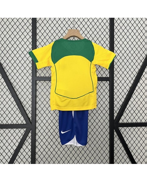 Brasilien 2004 Heimtrikot Retro - Kind