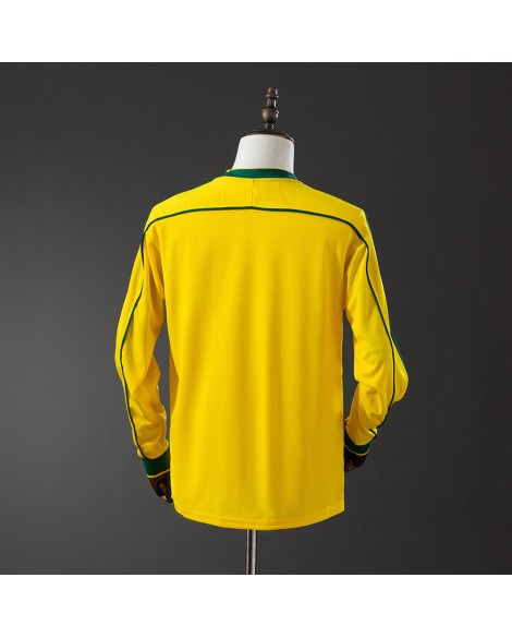 Retro-Langarmtrikot Brasiliens von 1998