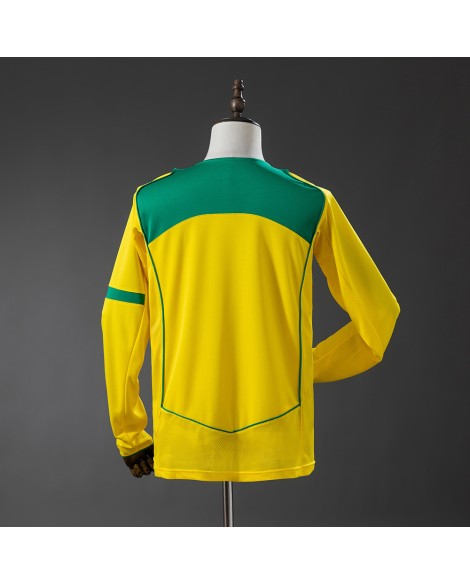 Brasilien 2004 Heimtrikot Langarm Retro