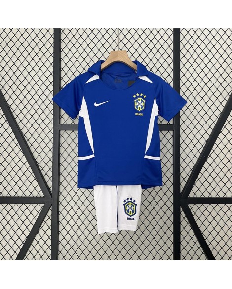 Brasilien Auswärtstrikot 2002 Retro - Kind