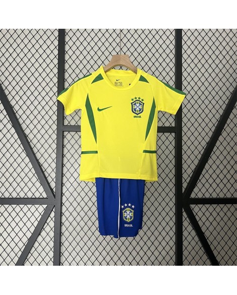 Brasilien 2002 Heimtrikot Retro - Kind