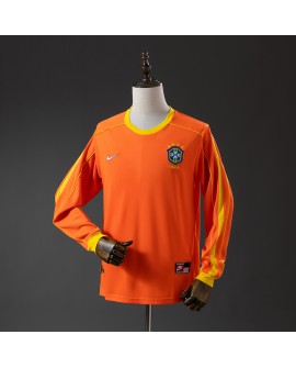 Brasilien 1998 Torwart-Langarm-Retro-Trikot
