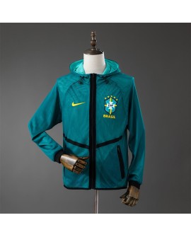 Brazil 2026 Einlaufjacke mit Kapuze – Trainingsjacke