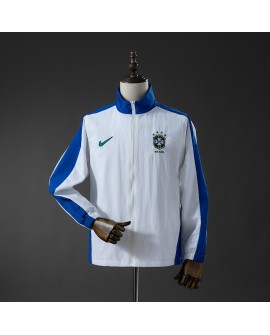 Winddichte Jacke Brasilien 1998 – Weiß