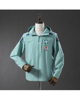 Brasilianische winddichte Jacke – Hellmintgrün
