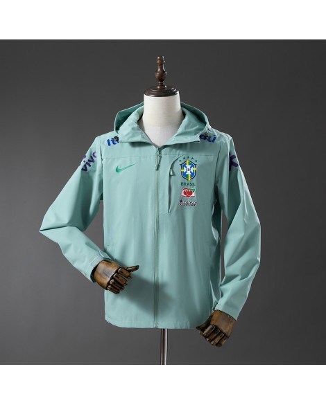 Brasilianische winddichte Jacke – Hellmintgrün