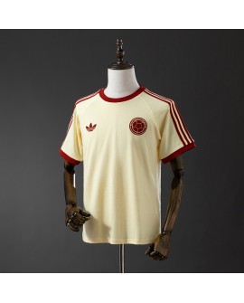 Trikot der kolumbianischen Fußballnationalmannschaft – kreideweißes T-Shirt