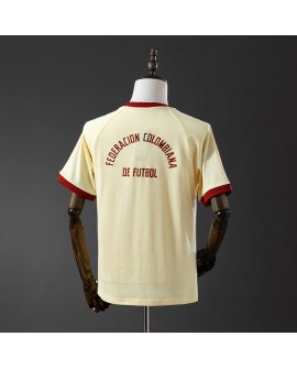 Trikot der kolumbianischen Fußballnationalmannschaft – kreideweißes T-Shirt