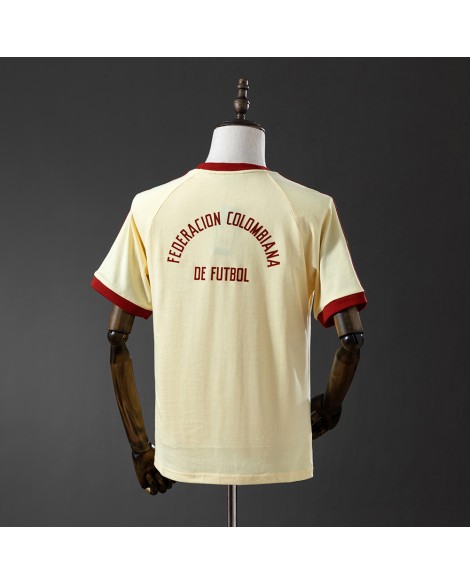 Trikot der kolumbianischen Fußballnationalmannschaft – kreideweißes T-Shirt