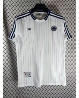 Kolumbien 26-27 Retro Weißes Trikot