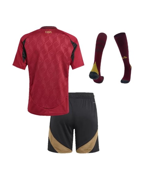 Belgien 2024 Europameisterschaft Kinder Heimtrikot (Jersey+Shorts+Socken)