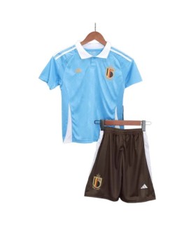 Belgien 2024 Europameisterschaft Auswärtstrikot für Kinder (Jersey+Shorts)