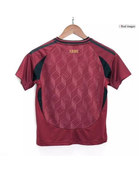 Belgien 2024 Europameisterschaft Kinder Heimtrikot (Jersey+Shorts)