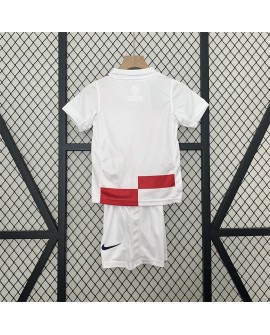 Kroatiens Heimtrikot für die 2024 Europameisterschaft - Kind