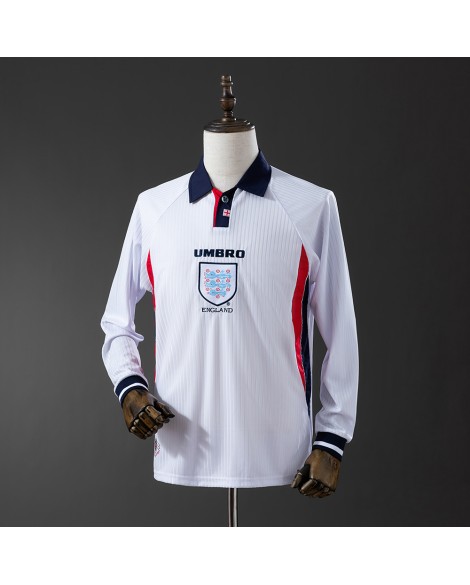 1998 Retro-England-Heimtrikot von – Langarm
