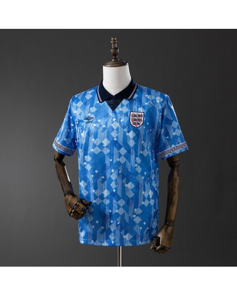 England Away Retro-Trikot 1990 By – Blau