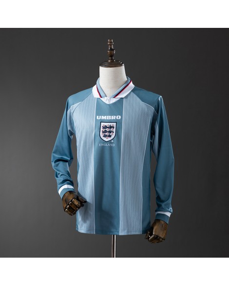 England Nationaltrikot 1996 Auswärts Retro - Langarm