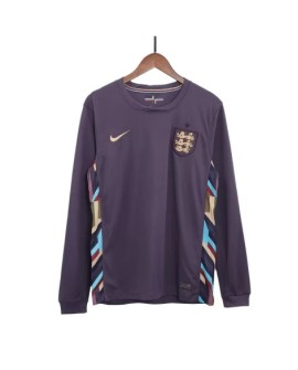 England EM 2024 Auswärtstrikot mit langen Ärmeln