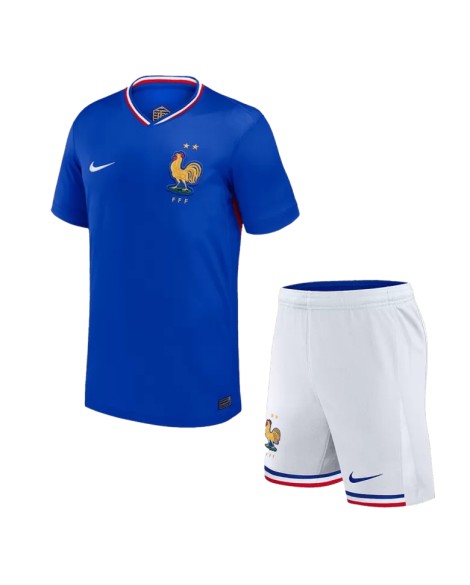 Frankreich EURO 2024 Heimtrikot für Kinder (Trikot + Shorts)