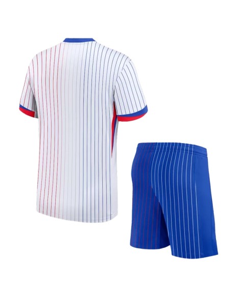 Frankreich Away EURO 2024 Kindertrikot (Trikot + Shorts)