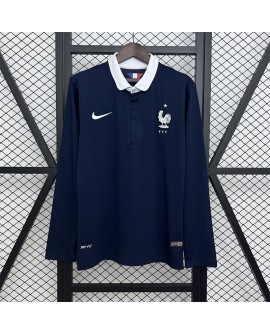 Frankreich 2014 Heim-Retro-Trikot – Langarm