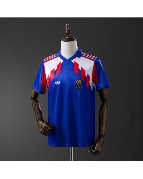 Frankreich 1990 Heim-Retro-Trikot