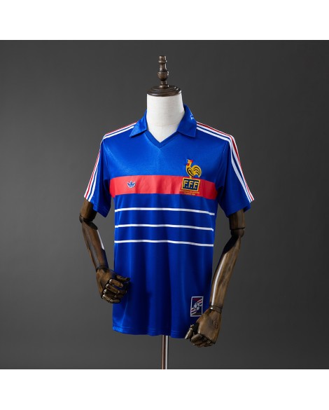 Frankreich 1984 Heim-Retro-Trikot