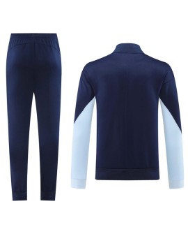 Frankreich Trainingsoutfit (Jacke + Hose) Marineblau 2024