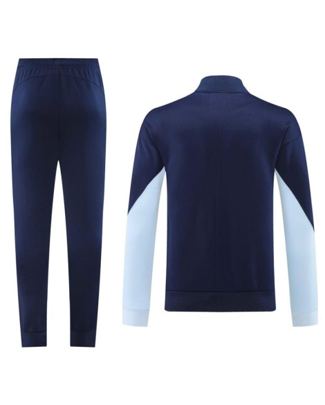 Frankreich Trainingsoutfit (Jacke + Hose) Marineblau 2024