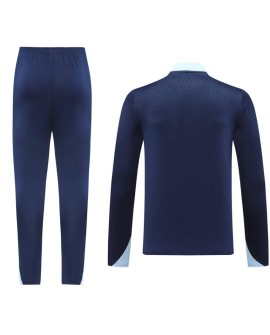 France Zip-Trainingsanzug-Trainingsset (Oberteil + Hose) Marineblau 2024