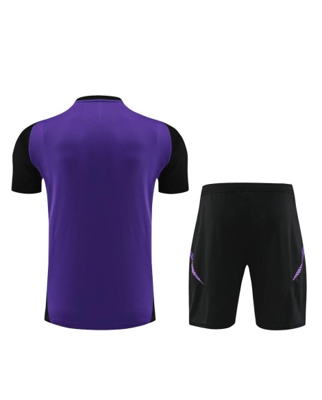 Deutsche Kurzarm-Trainingsuniform 2024 lila