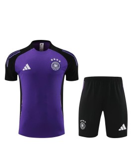 Deutsche Kurzarm-Trainingsuniform 2024 lila